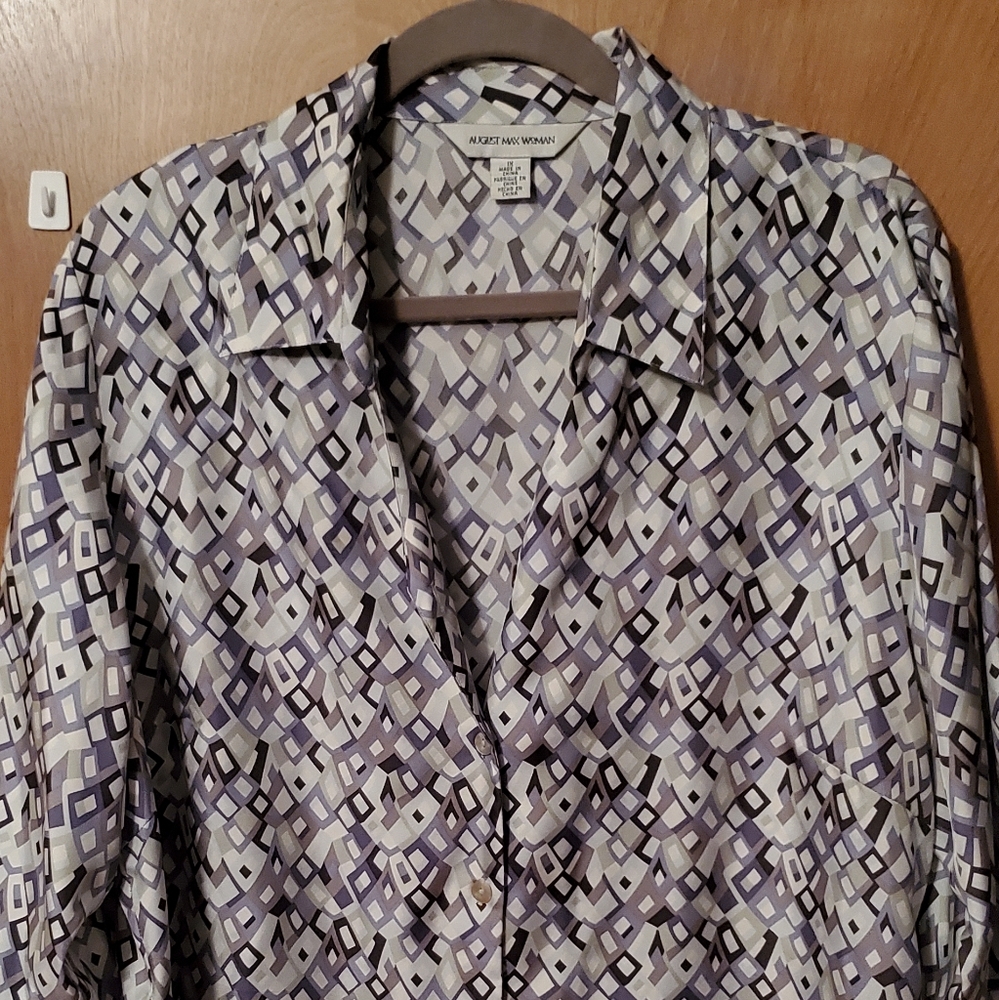 Silk blouse 100% 1X - never worn
